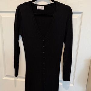 RESA Malia Cardigan Dress in Black - Medium